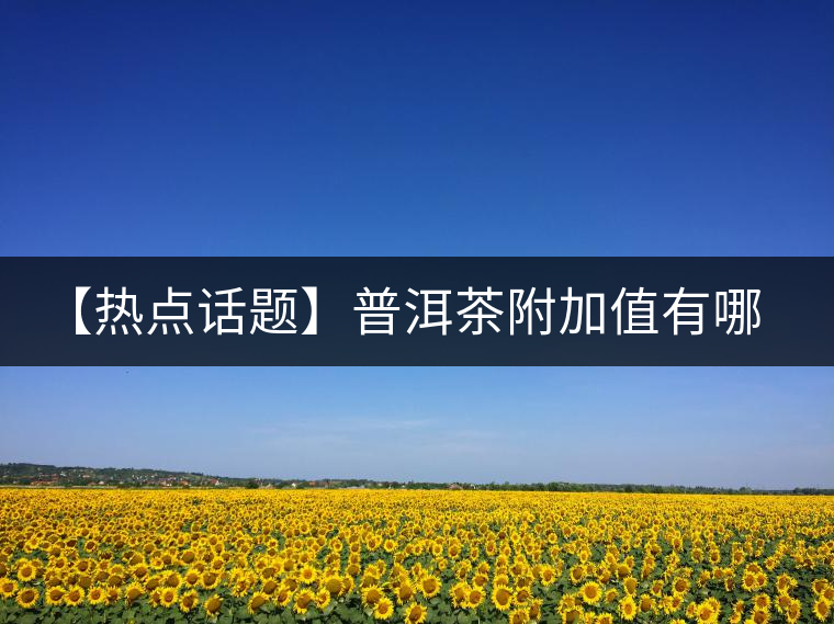 【熱點(diǎn)話題】普洱茶附加值有哪些？