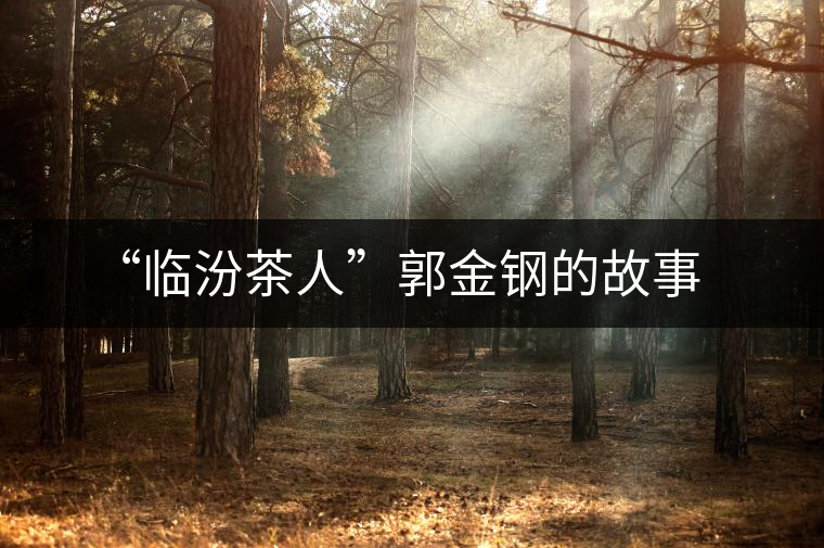 “臨汾茶人”郭金鋼的故事 “臨汾茶人”郭金鋼的故事