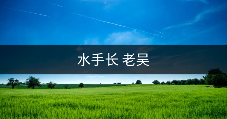 水手長 老吳 水手長 老吳