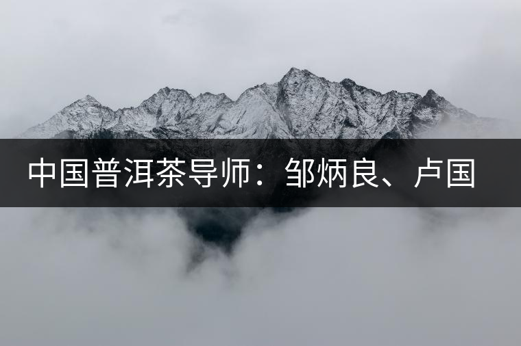中國普洱茶導(dǎo)師：鄒炳良、盧國齡