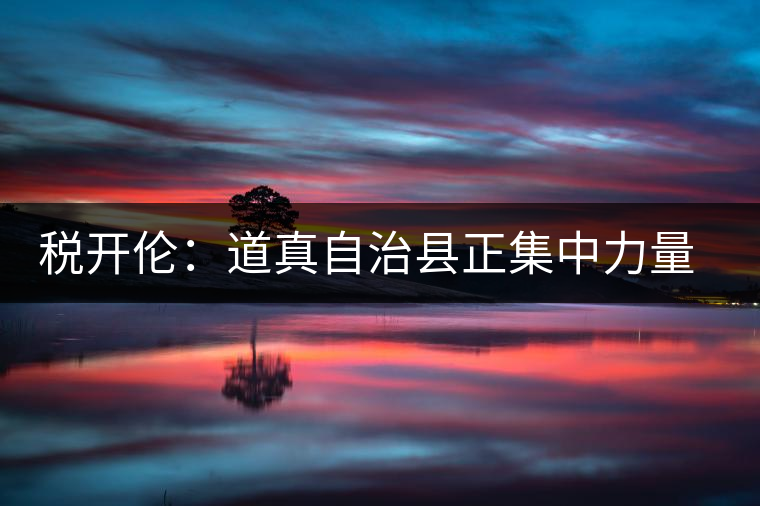 稅開倫:道真自治縣正集中力量打造“中國硒鍶茶鄉(xiāng)” 稅開倫:道真自治縣正集中力量打造“中國硒鍶茶鄉(xiāng)”