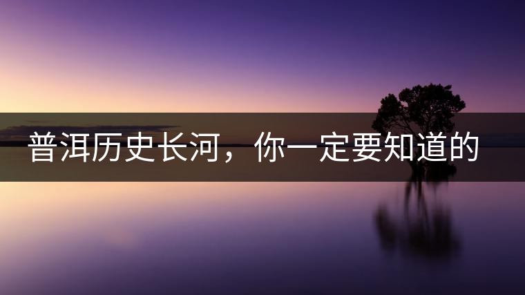 普洱歷史長(zhǎng)河，你一定要知道的普洱茶四大茶廠