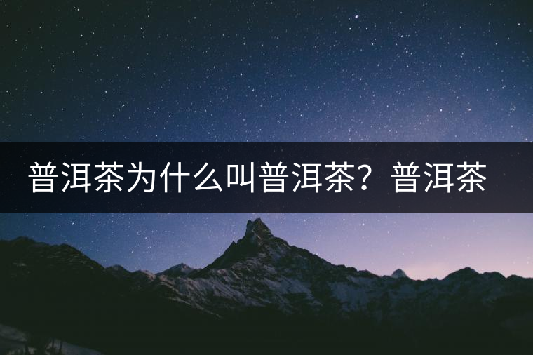 普洱茶為什么叫普洱茶？普洱茶神話史料都在這了