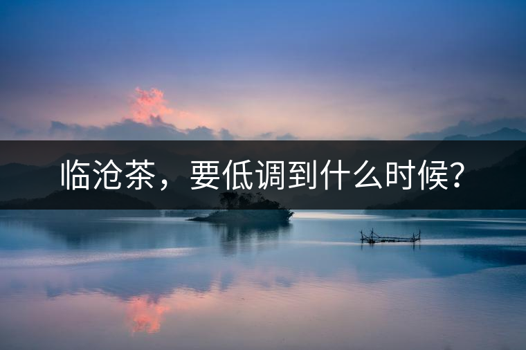 臨滄茶，要低調(diào)到什么時(shí)候？