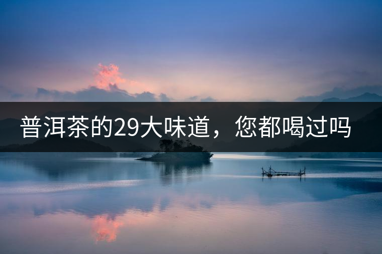 普洱茶的29大味道，您都喝過嗎？