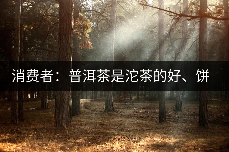 消費者：普洱茶是沱茶的好、餅茶的好還是散裝的好？