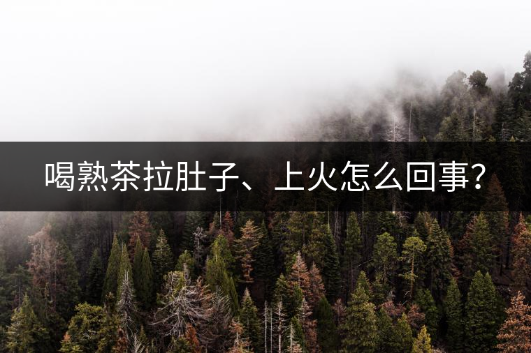 喝熟茶拉肚子、上火怎么回事？