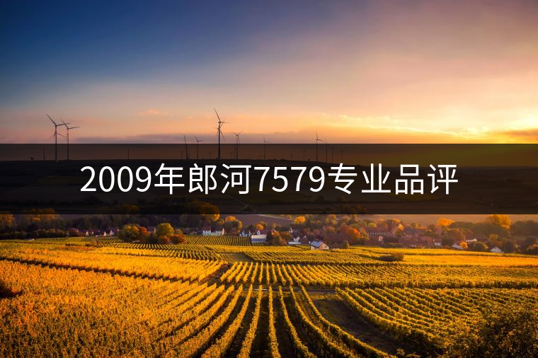 2009年郎河7579專(zhuān)業(yè)品評(píng) 2009年郎河7579專(zhuān)業(yè)品評(píng)