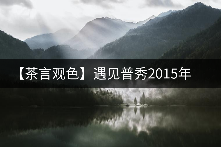 【茶言觀色】遇見(jiàn)普秀2015年禾潤(rùn)普餅 【茶言觀色】遇見(jiàn)普秀2015年禾潤(rùn)普餅