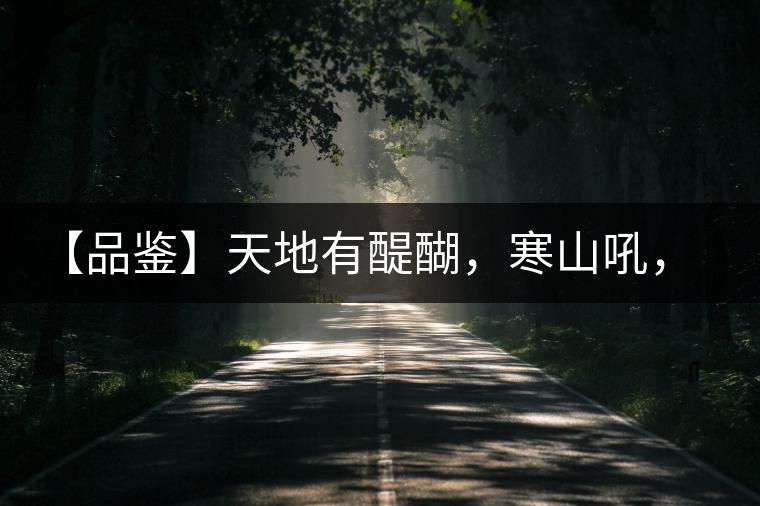 【品鑒】天地有醍醐，寒山吼，苦樂(lè)皆隨風(fēng)