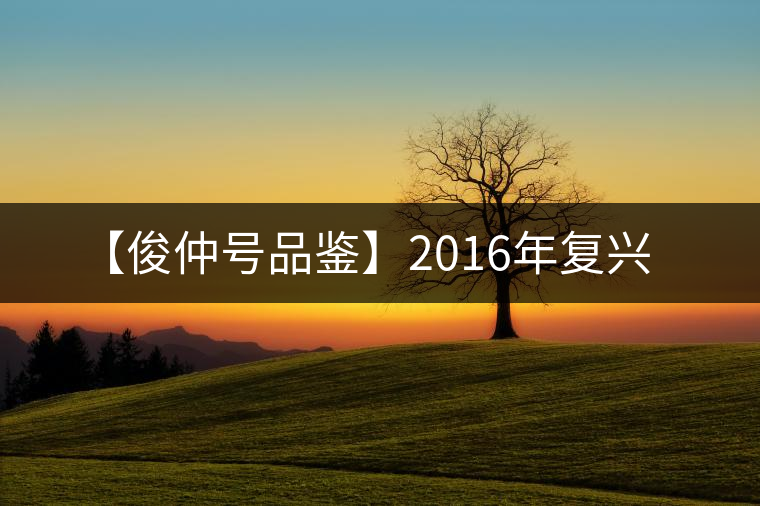 【俊仲號品鑒】2016年復(fù)興 【俊仲號品鑒】2016年復(fù)興