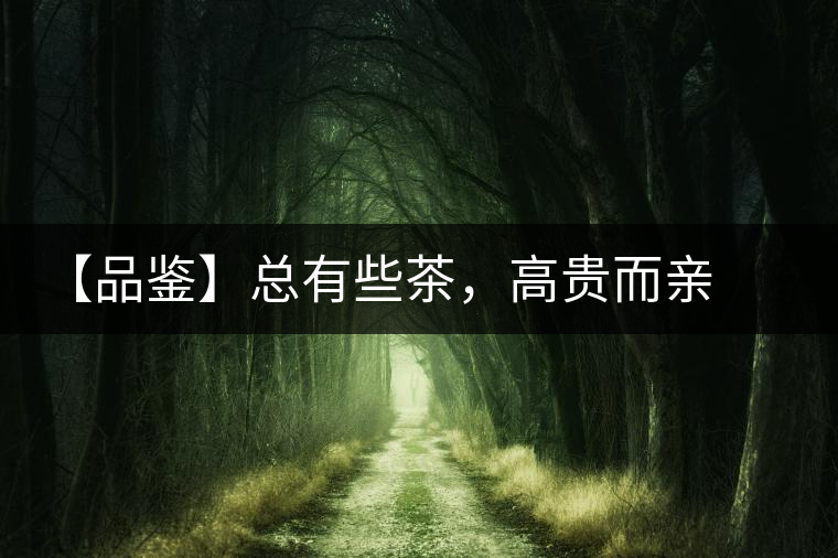 【品鑒】總有些茶，高貴而親切
