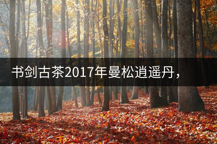 書劍古茶2017年曼松逍遙丹，把逍遙化進曼松