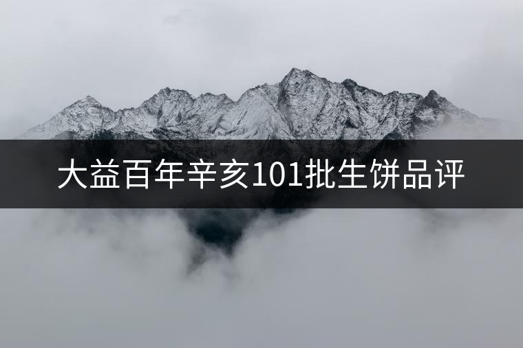 大益百年辛亥101批生餅品評 大益百年辛亥101批生餅品評