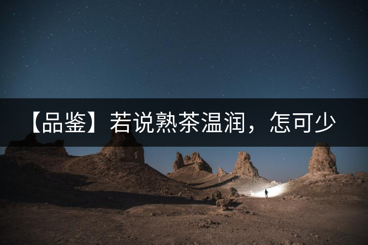 【品鑒】若說熟茶溫潤(rùn)，怎可少了那玖香？