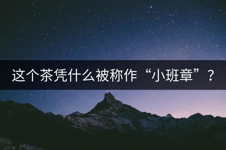 這個(gè)茶憑什么被稱作“小班章”？