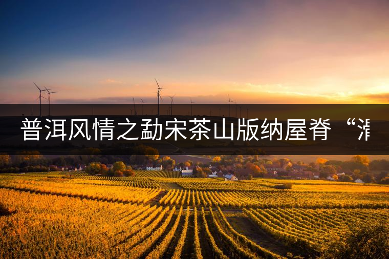 普洱風(fēng)情之勐宋茶山版納屋脊“滑竹梁子”