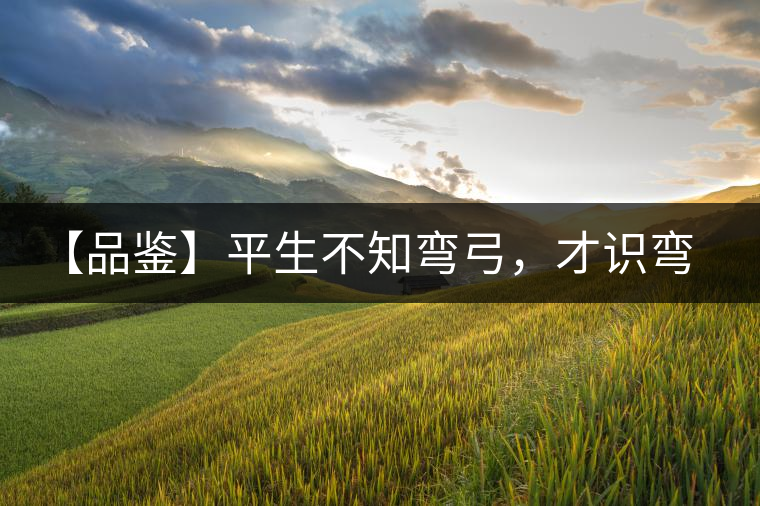 【品鑒】平生不知彎弓，才識(shí)彎弓，難舍彎弓