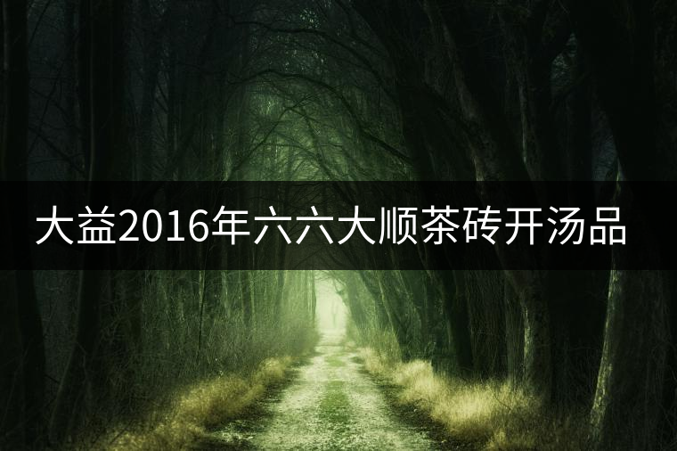 大益2016年六六大順茶磚開(kāi)湯品鑒 大益2016年六六大順茶磚開(kāi)湯品鑒