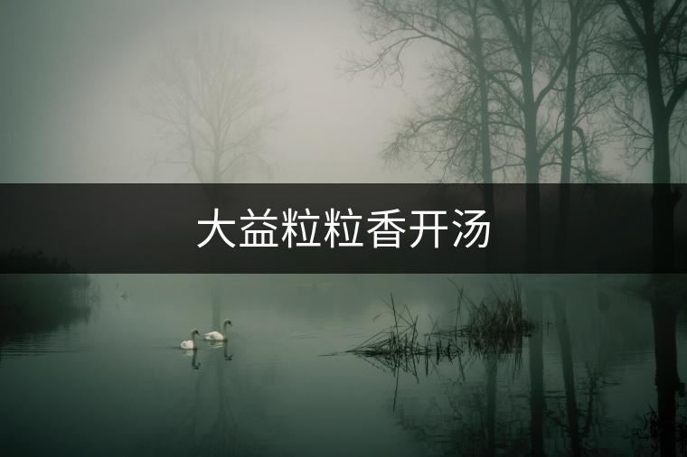 大益粒粒香開(kāi)湯