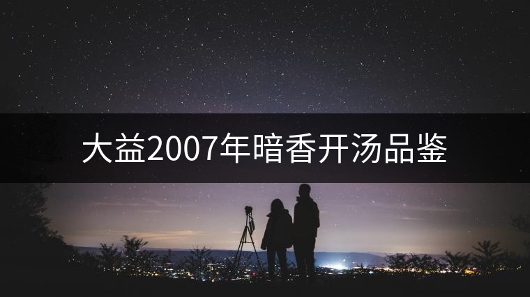 大益2007年暗香開(kāi)湯品鑒 大益2007年暗香開(kāi)湯品鑒