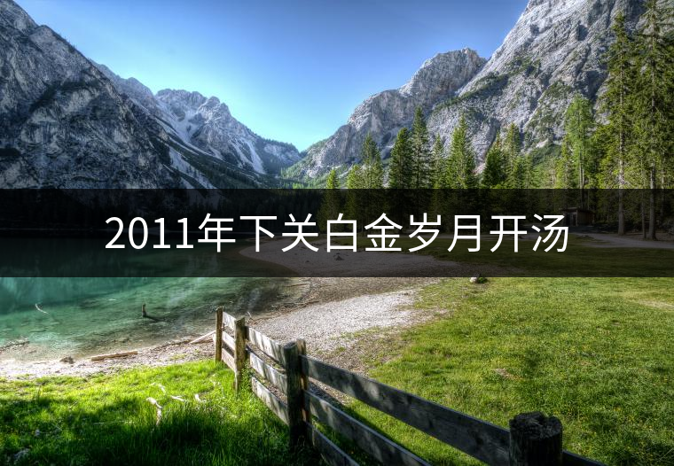 2011年下關(guān)白金歲月開(kāi)湯 2011年下關(guān)白金歲月開(kāi)湯