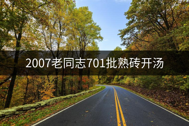 2007老同志701批熟磚開(kāi)湯 2007老同志701批熟磚開(kāi)湯