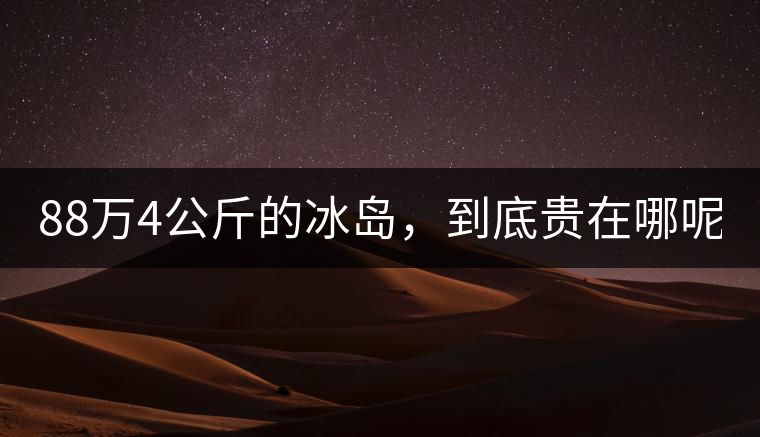 88萬4公斤的冰島，到底貴在哪呢？