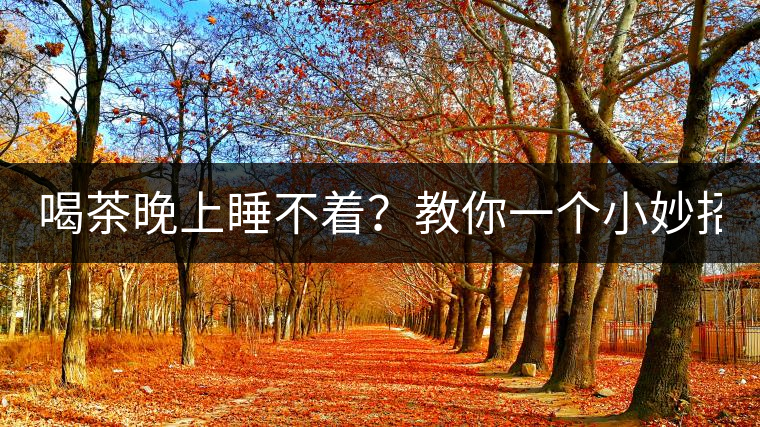 喝茶晚上睡不著？教你一個(gè)小妙招！