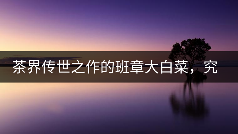 茶界傳世之作的班章大白菜，究竟有什么大來頭？