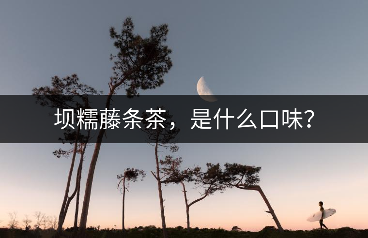 壩糯藤條茶，是什么口味？