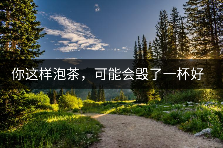你這樣泡茶,可能會毀了一杯好茶 你這樣泡茶,可能會毀了一杯好茶