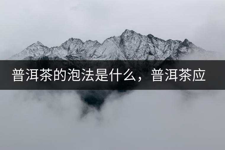 普洱茶的泡法是什么，普洱茶應(yīng)該怎么泡？