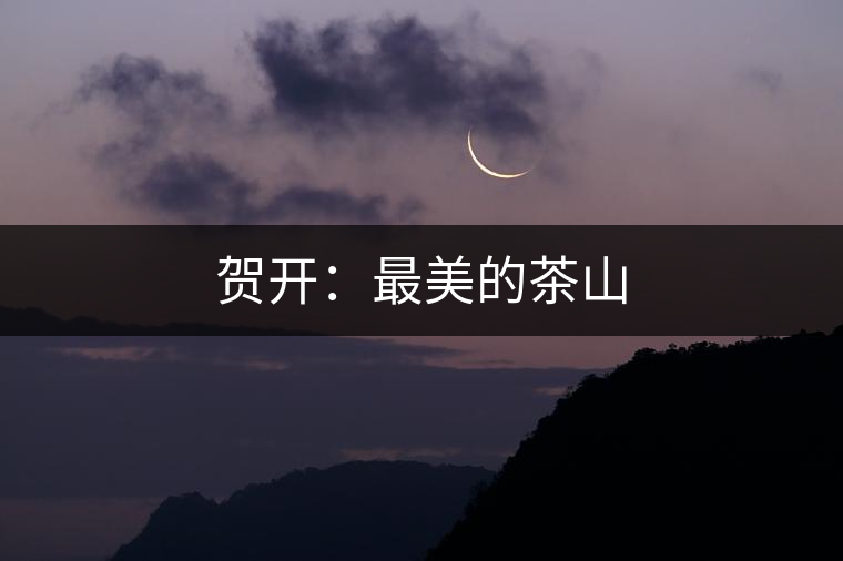 賀開：最美的茶山