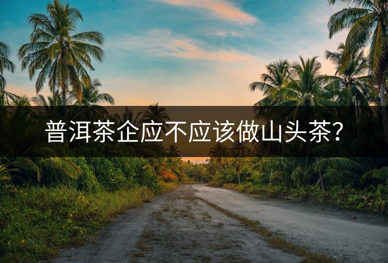 普洱茶企應不應該做山頭茶？