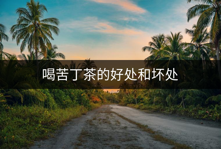 喝苦丁茶的好處和壞處