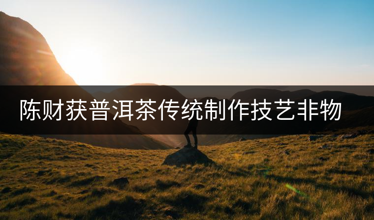陳財(cái)獲普洱茶傳統(tǒng)制作技藝非物質(zhì)文化遺產(chǎn)傳承人榮譽(yù)稱號 陳財(cái)獲普洱茶傳統(tǒng)制作技藝非物質(zhì)文化遺產(chǎn)傳承人榮譽(yù)稱號