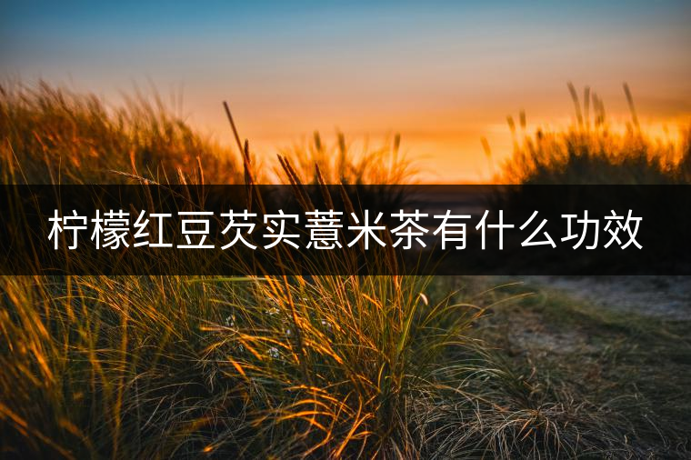 檸檬紅豆芡實(shí)薏米茶有什么功效 檸檬紅豆芡實(shí)薏米茶有什么功效