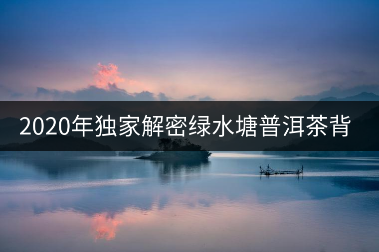2020年獨家解密綠水塘普洱茶背后的真相-易武中聘號