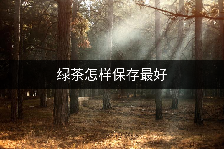 綠茶怎樣保存最好 綠茶怎樣保存最好