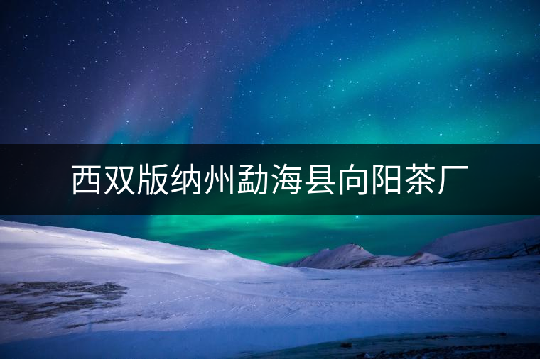 西雙版納州勐?？h向陽茶廠