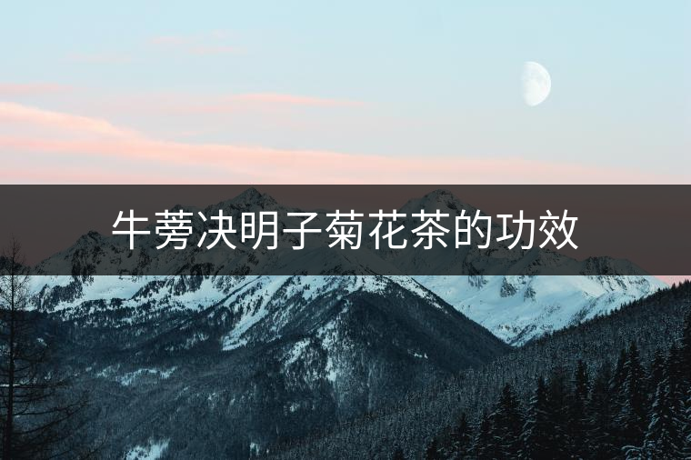 牛蒡決明子菊花茶的功效 牛蒡決明子菊花茶的功效