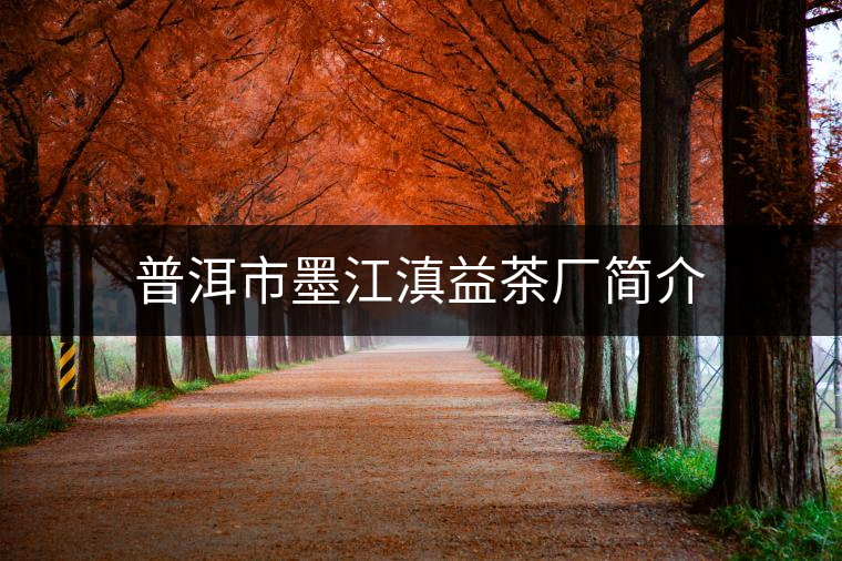 普洱市墨江滇益茶廠簡介 普洱市墨江滇益茶廠簡介