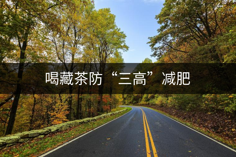 喝藏茶防“三高”減肥 喝藏茶防“三高”減肥