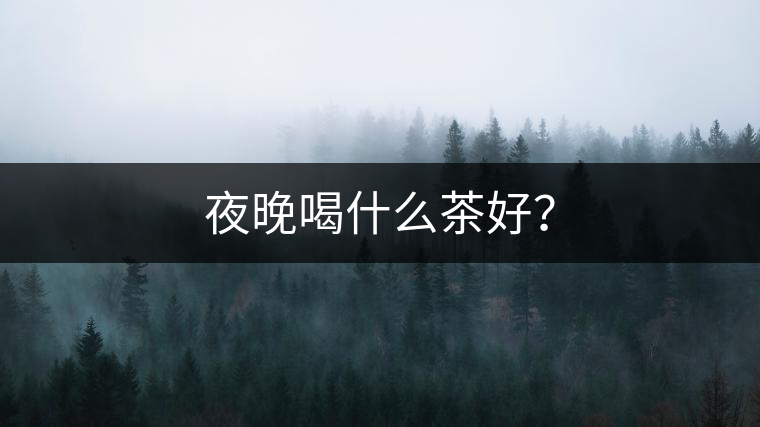 夜晚喝什么茶好？