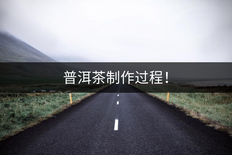 普洱茶制作過程！