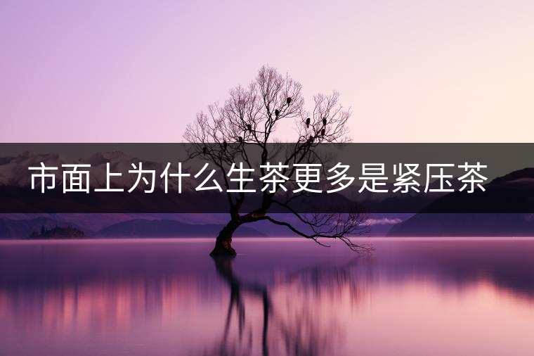 市面上為什么生茶更多是緊壓茶而非散茶？