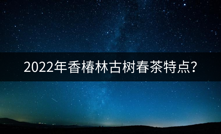 2022年香椿林古樹春茶特點(diǎn)？
