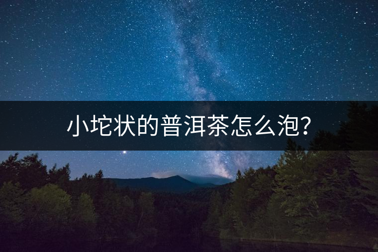 小坨狀的普洱茶怎么泡? 小坨狀的普洱茶怎么泡?