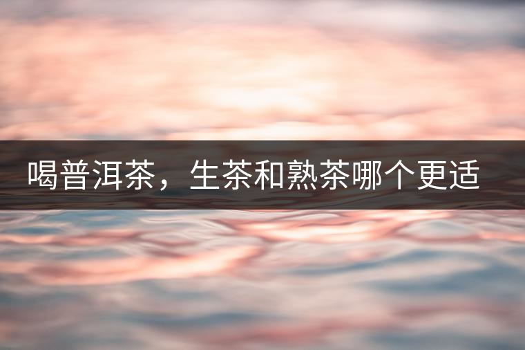 喝普洱茶，生茶和熟茶哪個(gè)更適合你？